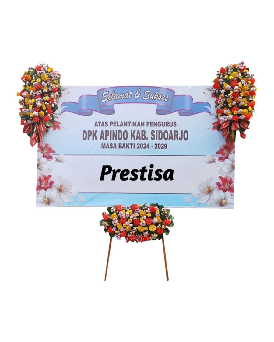 Papan bunga pelantikan pengurus
